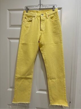 Levi's Yellow Straight-Leg Women's Jeans